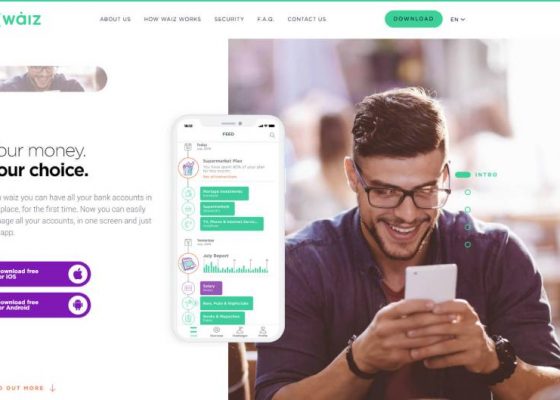 waiz website homepage